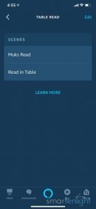 Screenshot of Alexa App - Table Read Group