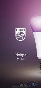 Screenshot of Philips Hue App