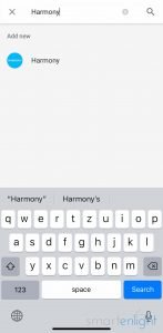 screenshot of google home harmony new service