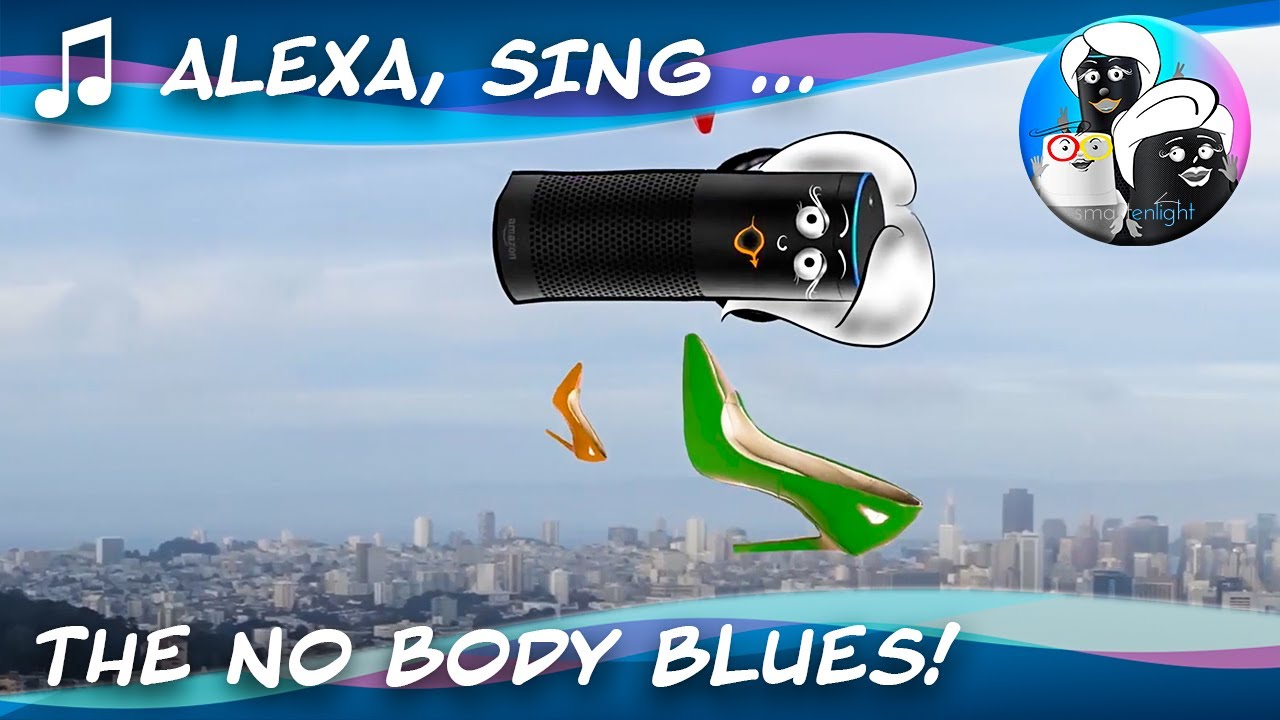 Alexa, singing the no body blues, while floating over San Francisco